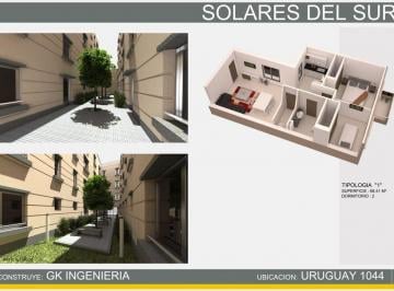 Departamento · 60m² · 2 Ambientes · Venta Departamento 2 Dorm., Balcon Frente
