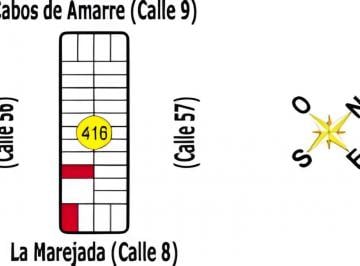 Terreno , Uruguay · 2 Lotes: Calle 56 E/ Cabos de Amarre y La Marejada - La Esmeralda - B545