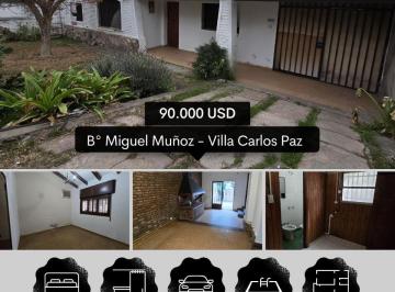 Casa · 184m² · 7 Ambientes · 1 Cochera · Venta Casa Dpto a Remodelar en 750 m² de Terreno B° Miguel Muñoz, Carlos Paz