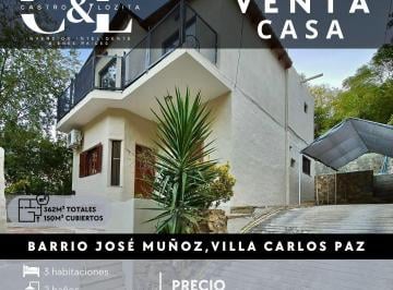 Casa · 150m² · 6 Ambientes · 1 Cochera · Casa de 3 Dor C/pileta en José Muñoz, Villa Carlos Paz