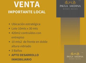 Local comercial · 420m² · 1 Ambiente · Excelente Local Comercial, en Estratégica Ubicación Shopping Aldrey