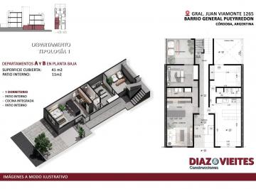 Departamento · 42m² · 2 Ambientes · Vendo Departamento en Alumine 24 - Posesión 04/2026 - B° Pueyrredón
