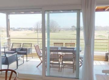 Departamento · 90m² · 3 Ambientes · 1 Cochera · Alquiler Temporal Departamento 3 Amb Vista Al Golf, Pilará