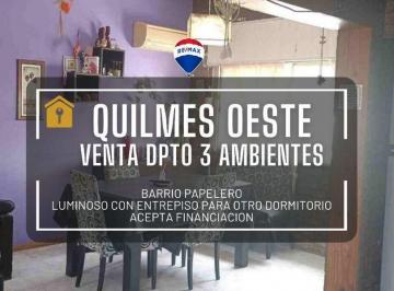 Departamento · 51m² · 3 Ambientes · Venta Dpto 3 Amb Barrio Papelero Quilmes Oeste