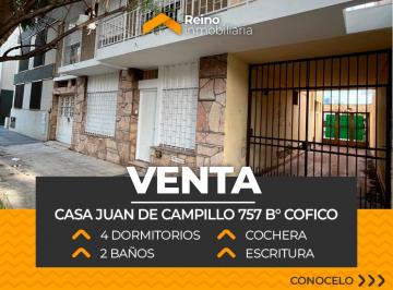 Casa · 232m² · 8 Ambientes · 1 Cochera · Casa Amplia B° Cofico - 4 Dorm. - 2 Baños - Cochera - en Venta