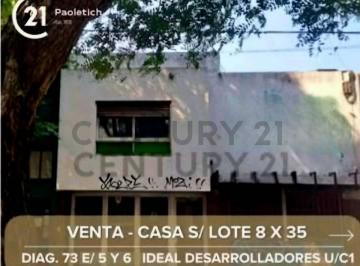 Terreno · 188m² · 3 Dormitorios · 1 Cochera · Venta Casa con Terreno en La Plata Uc/1 Ideal Desarrolladores