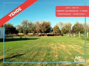 Terreno · 1380m² · Vendo Lote 1.380 m² Country Las Corzuelas. 1° Etapa