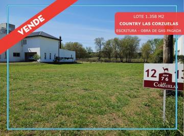 Terreno · 1380m² · Vendo Lote 1.380 m² Country Las Corzuelas. 1° Etapa