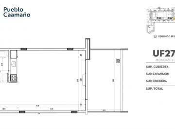 Departamento · 52m² · 2 Ambientes · Pueblo Canmño Dptos Entrega 2/2027 2 Amb Amenities