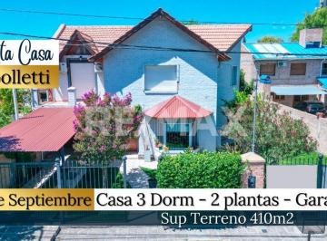 Casa · 206m² · 6 Ambientes · 1 Cochera · Venta Casa 3 Dorm. B° 12 de Septiembre. Cipolletti