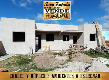 Casa de 3 ambientes, Mar del Tuyú · Calle 60 E/8 y 9 Mar del Tuyú Chalet y Dúplex Vende Sara Zapata Inmobiliaria