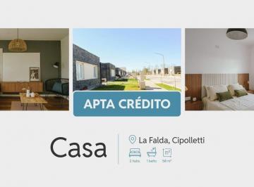 Casa · 58m² · 2 Ambientes · 1 Cochera · Venta Casa 2 Dorm. Etapa 3 La Falda Cipolletti