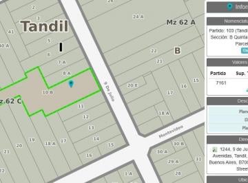 Depósito de 1 ambiente, Tandil · Vende Predio de 1434 m² en Calle 9 de Julio 1200 Tandil Acepta Permuta