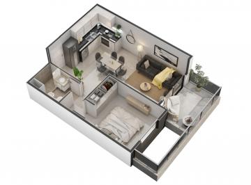 Departamento de 2 ambientes, Córdoba · Mid Magritte – 1 Dormitorio Al Frente – 50 m² con Proyección y Diseño