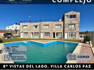 Hotel · 340m² · 15 Ambientes · Complejo Turístico 5 Duplex (30 Plazas) y 850 m² Terreno. Vistas del Lago