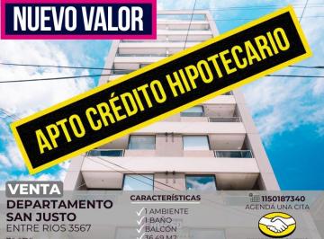 RUS-RUS-10374_2 · Venta Departamento 1 Ambiente San Justo