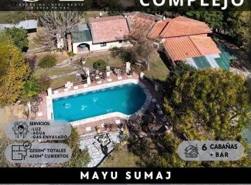 Hotel · 420m² · 16 Ambientes · Complejo Turístico 6 Cabañas Resto - Bar Pileta en Entorno Natural Único - Mayu Sumaj