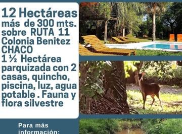 Campo de 5 ambientes, Colonia Benítez · Casa Quinta con 12 Hectáreas Sobre Ruta 11 - Colonia Benitez - Consultar Precio