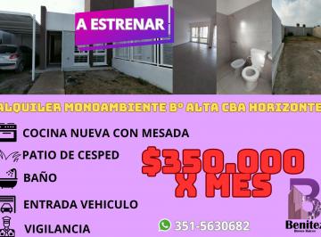 Casa de 1 ambiente, Córdoba · Alquiler Monoambiente C/patio B°alta Cordoba de Horizonte