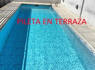 PILETA · Retasado Monoambiente Grande en Palermo, Balcón a La Calle, 40 m², con Pileta