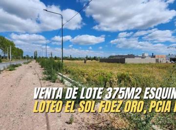 Terreno · 375m² · Venta de Lote en Loteo El Sol Fernandez Oro