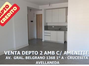 Departamento · 43m² · 2 Ambientes · Venta Departamento 2 Amb Crucesita Avellaneda