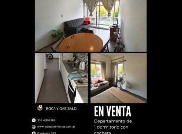 Departamento · 52m² · 2 Ambientes · 1 Cochera · Departamento de 1 Dormitorio en Roca y Garibaldi