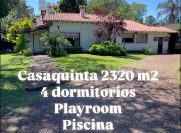 Casa · 300m² · 6 Ambientes · 2 Cocheras · Quinta en Barrio El Trébol 2320 m² 4 Dorm. Piscina Quincho
