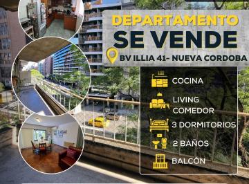 Departamento de 4 ambientes, Córdoba · Se Vende Piso en Nueva Cordoba 3 Dorm.
