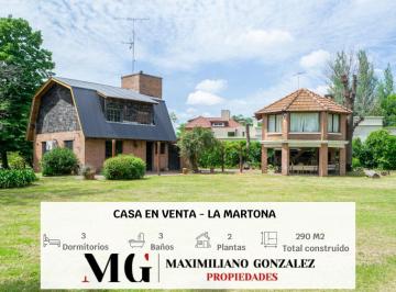 Casa · 290m² · 4 Ambientes · 1 Cochera · Casa Venta Club de Campo La Martona Cañuelas