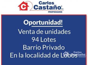 Terreno · 1000m² · Oportunidad! 94 de Lotes en Venta (Cerca de Lobos).