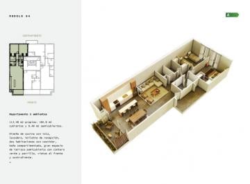 Departamento · 120m² · 4 Ambientes · Departamento 4 Ambientes a Estrenar - Zona Aldrey