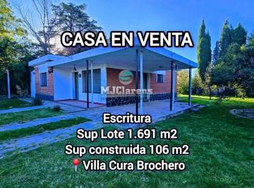 Casa de 4 ambientes, Villa Cura Brochero · Casa en Venta con Escritura y Gran Parque - Villa Cura Brochero