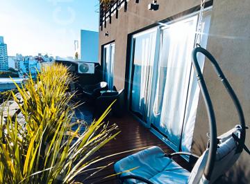 BALCON ATERRAZADO · Monoambiente Piso Alto, Balcón Terraza, Vista Abierta | Pileta, Laundry y Sum