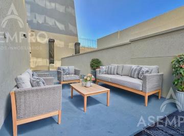 Departamento · 44m² · 1 Ambiente · 1 Cochera · Monoambiente Divisible con Jardín