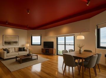 Departamento · 71m² · 2 Ambientes · 1 Cochera · Venta: Departamento con Vista Al Río, un Dormitorio, y Cochera en Martin, Rosario. Apto Crédito.