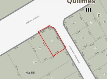 Terreno · 240m² · 10 Cocheras · Venta Terreno Zona Industrial Quilmes Oeste