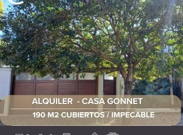 Casa · 190m² · 3 Dormitorios · 2 Cocheras · Alquiler Casa Gonnet