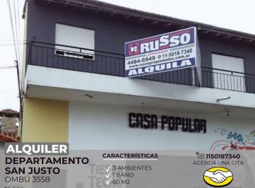 RUS-RUS-10406_2 · Alquiler Departamento 3 Ambientes San Justo