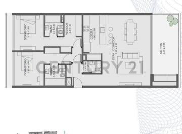 Departamento · 112m² · 3 Ambientes · 1 Cochera · Aqua Marina Nordelta 3 Amb con Vista Al Río