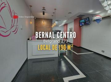 Local comercial · 155m² · 2 Cocheras · Venta Local en Bernal Centro de 190 m² C/cochera