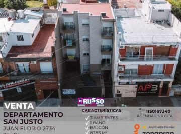 RUS-RUS-10168_2 · Venta de Departamento 3 Ambientes en San Justo, La Matanza