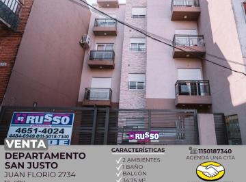 RUS-RUS-10166_2 · Venta de Departamento 2 Ambientes en San Justo, La Matanza