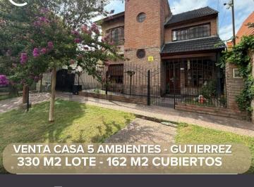 Casa · 162m² · 5 Ambientes · 4 Cocheras · Casa Venta 5 Ambientes en Gutierrez - Berazategui