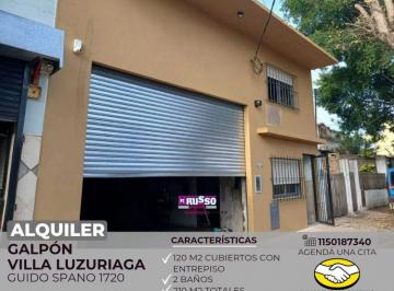 RUS-RUS-10294_2 · Galpón en Alquiler - Villa Luzuriaga, La Matanza