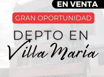 Departamento de 2 ambientes, Villa María · Atención Inversores