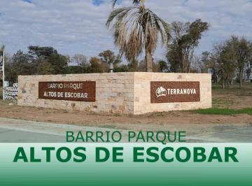 Terreno · 300m² · Terreno Barrio Altos de Escobar Sin Expensas