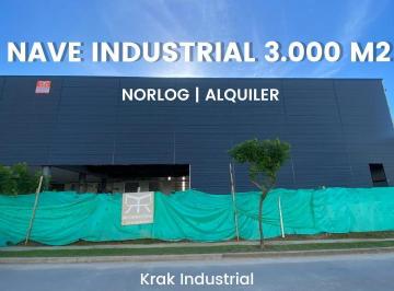 Bodega-Galpón · 3098m² · Nave Industrial en Alquiler en Parque Logístico Norlog de 3.000 m²