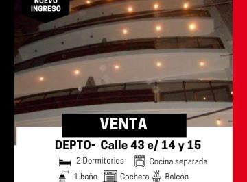 Departamento de 3 ambientes, La Plata · Depto 2 Dorm en Venta