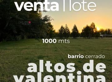 Terreno , Neuquén · Lote de 1000 m en B° Altos de Valentina